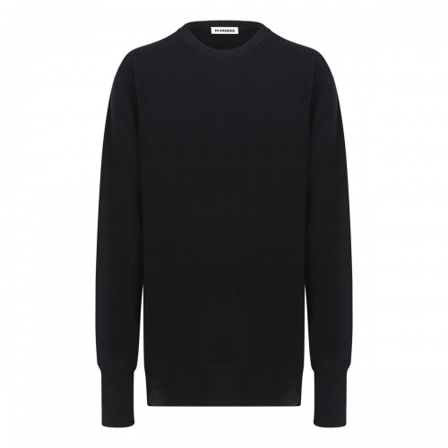 Black virgin wool sweater