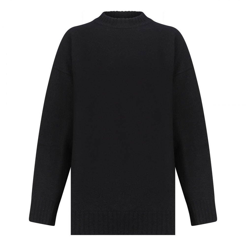 Black wool sweater