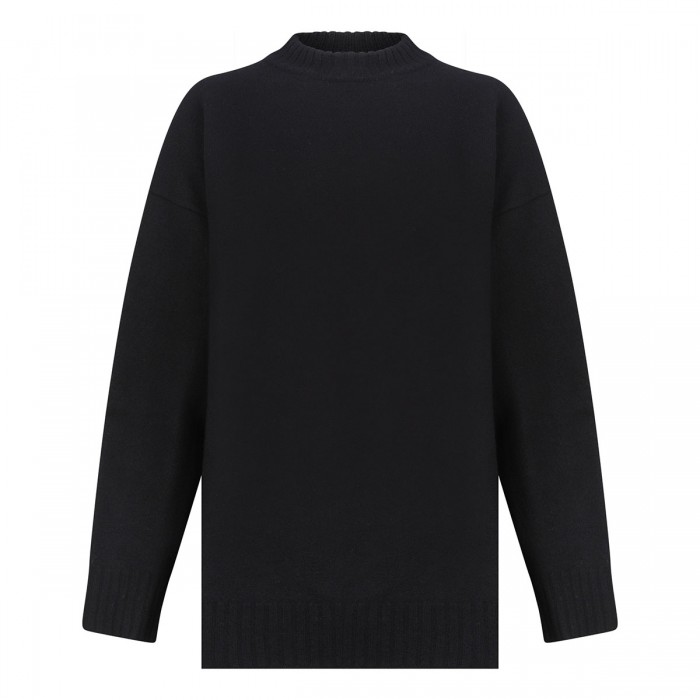 Black wool sweater