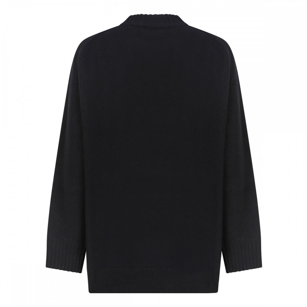 Black wool sweater