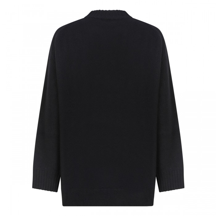 Black wool sweater