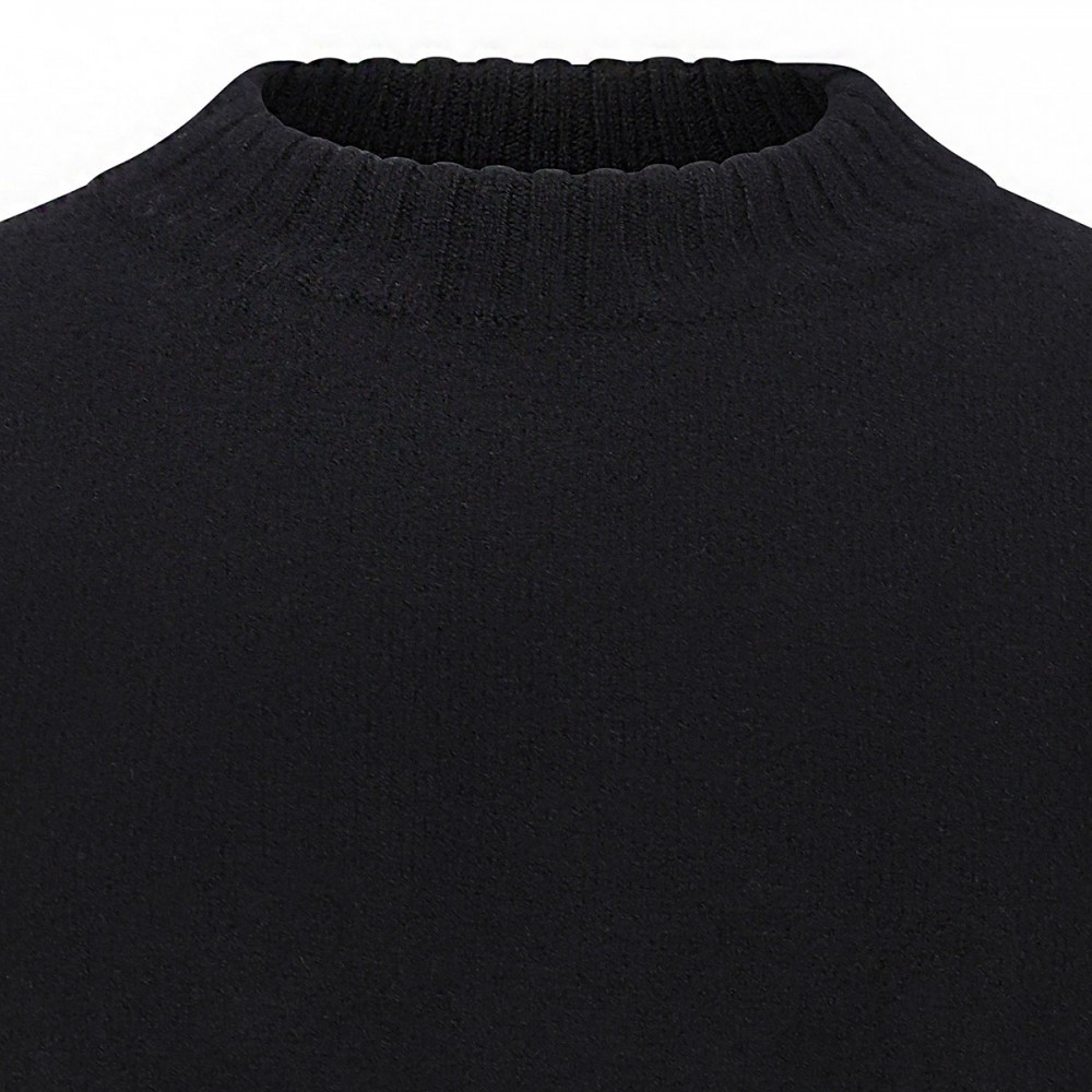 Black wool sweater
