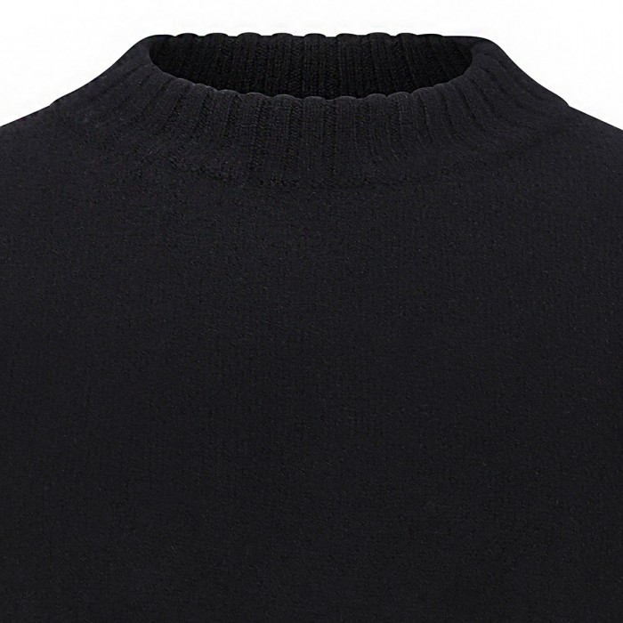 Black wool sweater