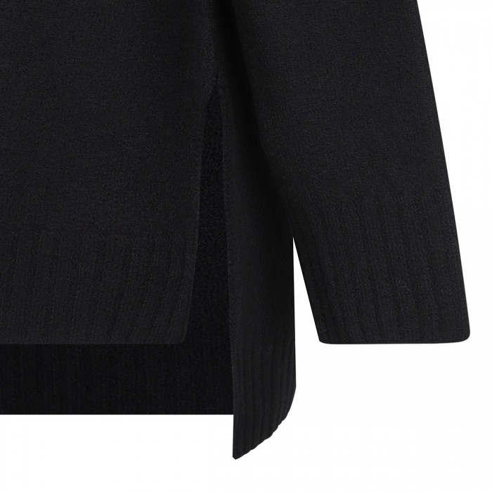 Black wool sweater