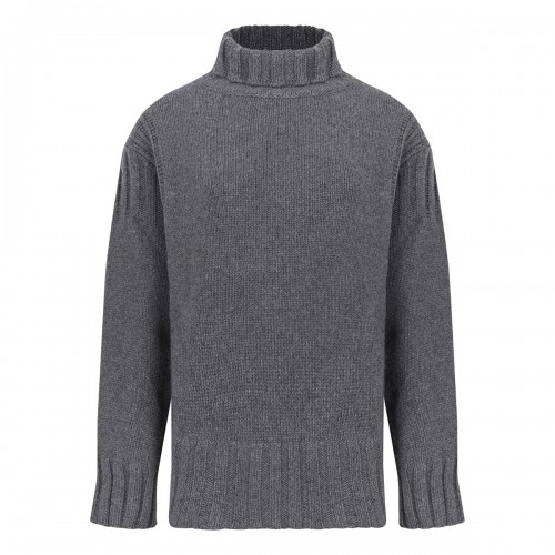 Gray virgin wool sweater