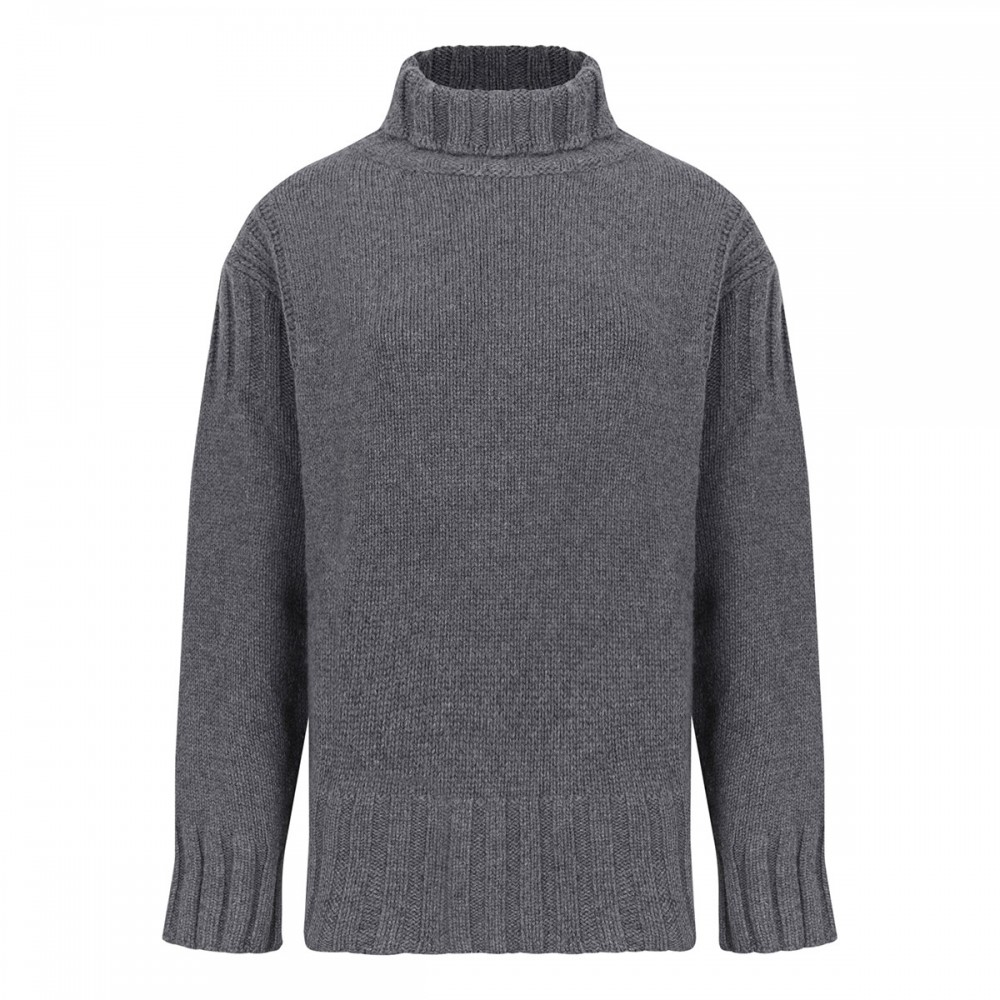 Gray virgin wool sweater
