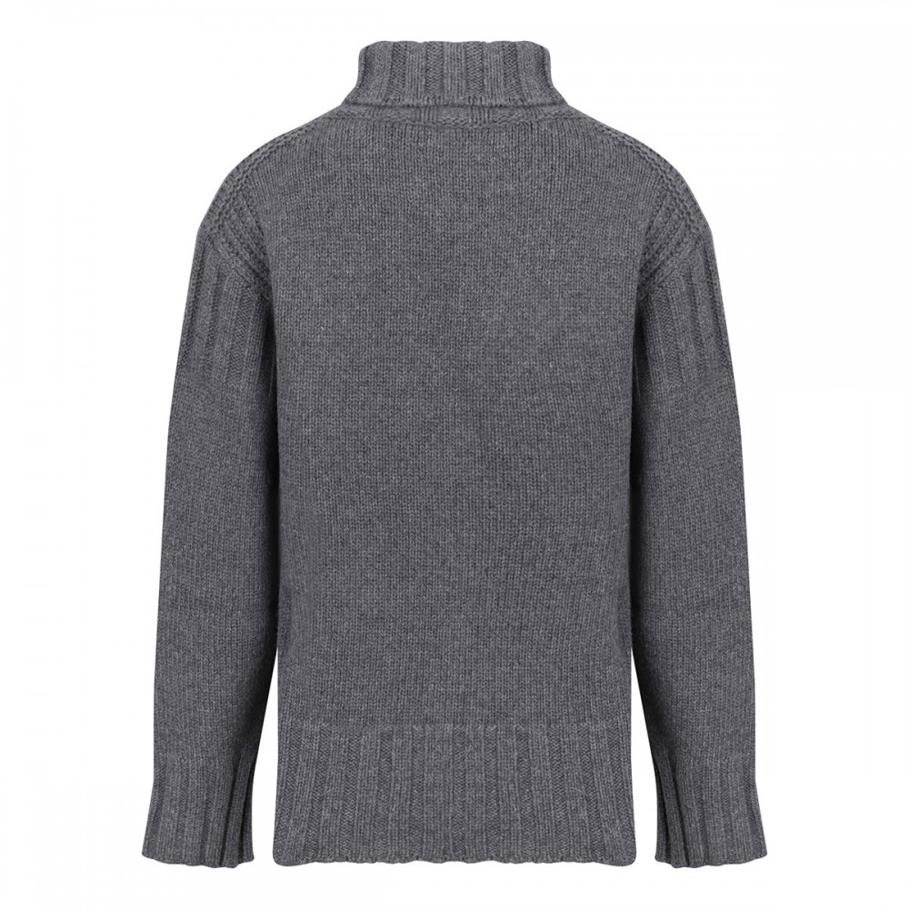 Gray virgin wool sweater
