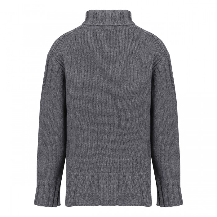 Gray virgin wool sweater