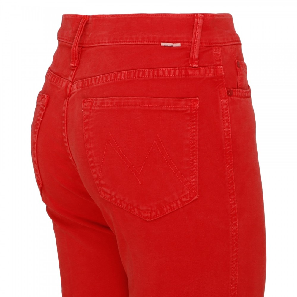 High Waisted Rascal ankle fray jeans