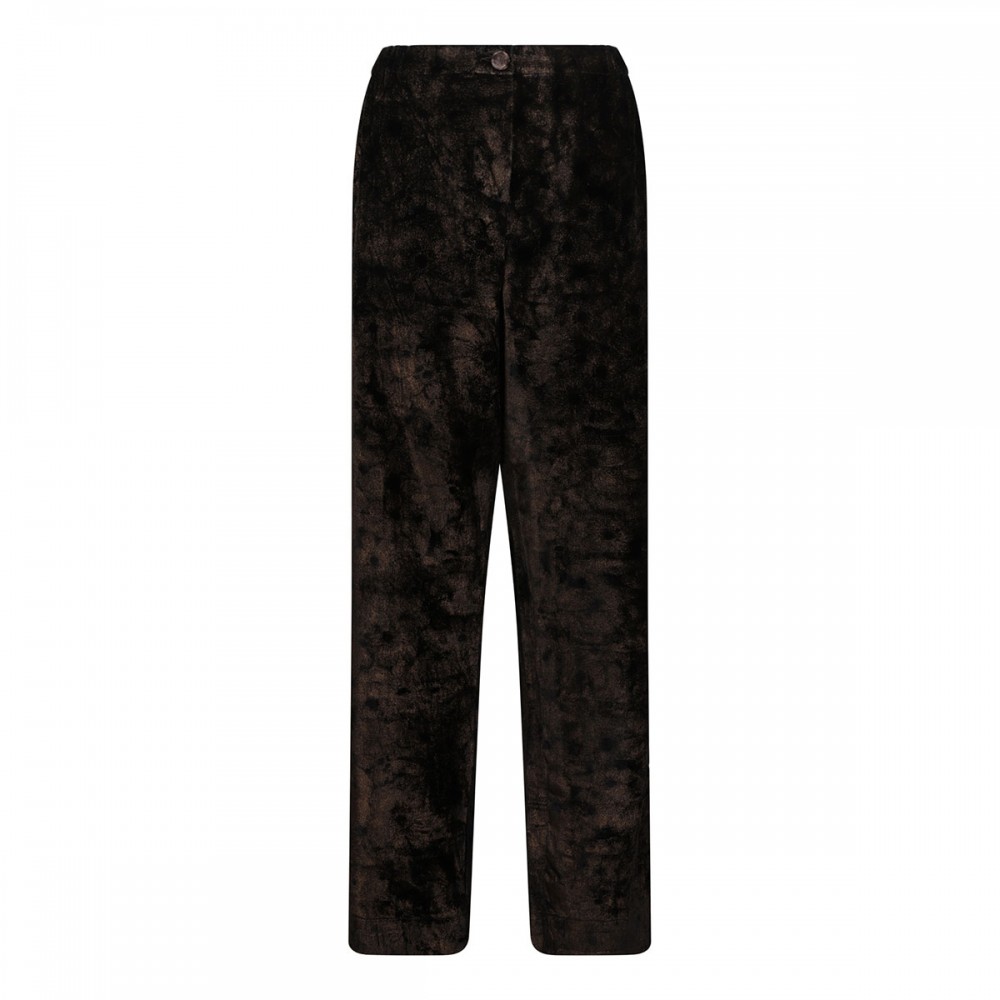 Etere laminated velvet pants