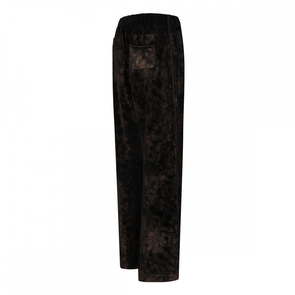 Etere laminated velvet pants
