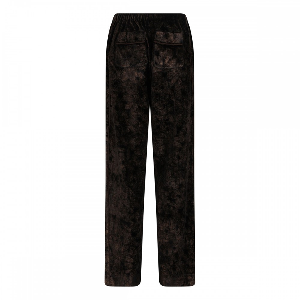Etere laminated velvet pants