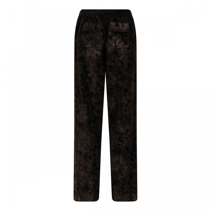 Etere laminated velvet pants