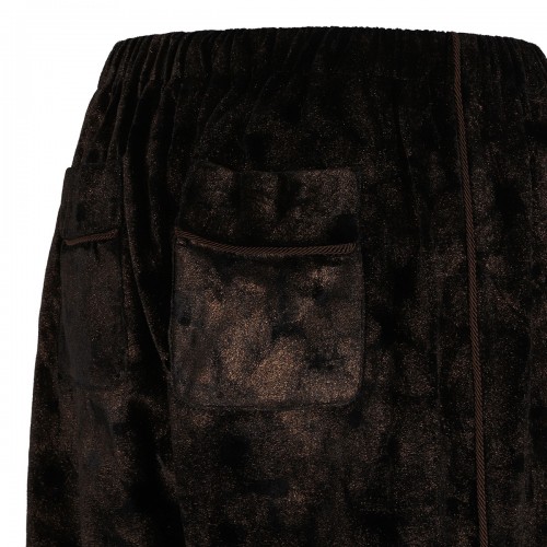 Etere laminated velvet pants 2