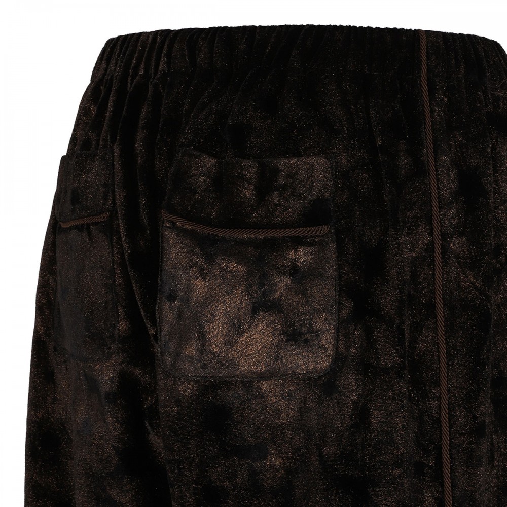 Etere laminated velvet pants