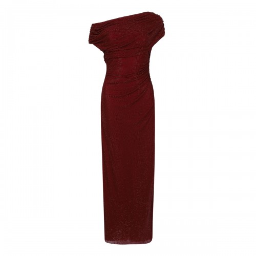 Burgundy rhinestone lace...