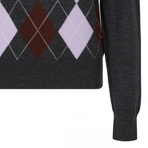 Grey argyle lightweight... 2