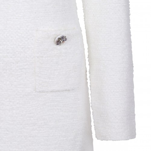 Cream crystal trim knit... 2