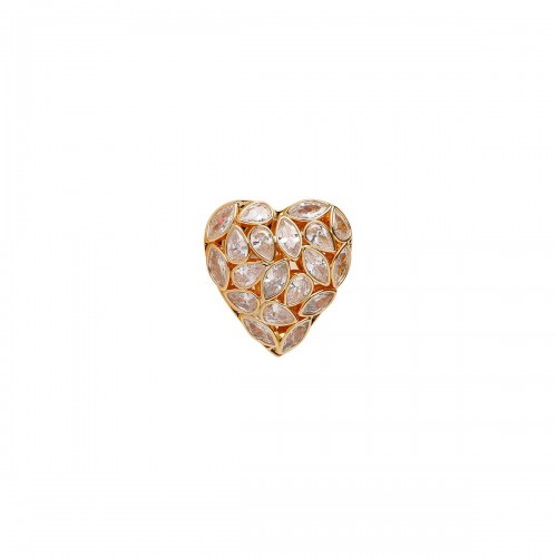 Embellished heart earrings 2