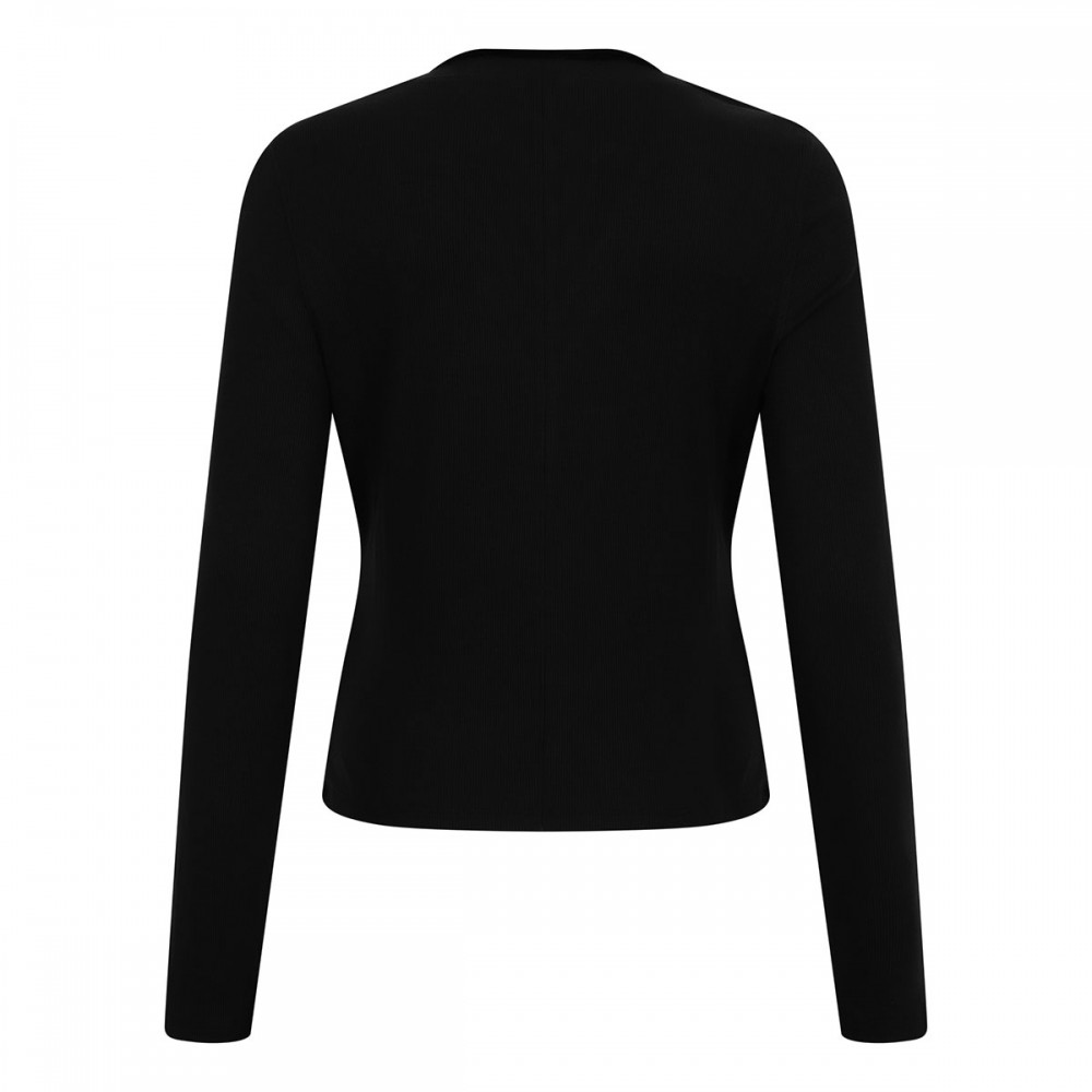 The velvet trim henley top