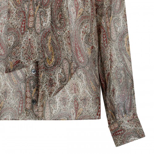 The paisley silk tie blouse 2
