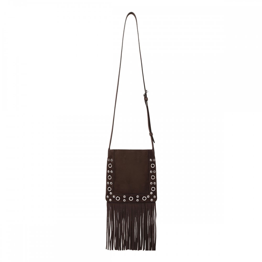 Nellcôte suede small shoulder bag