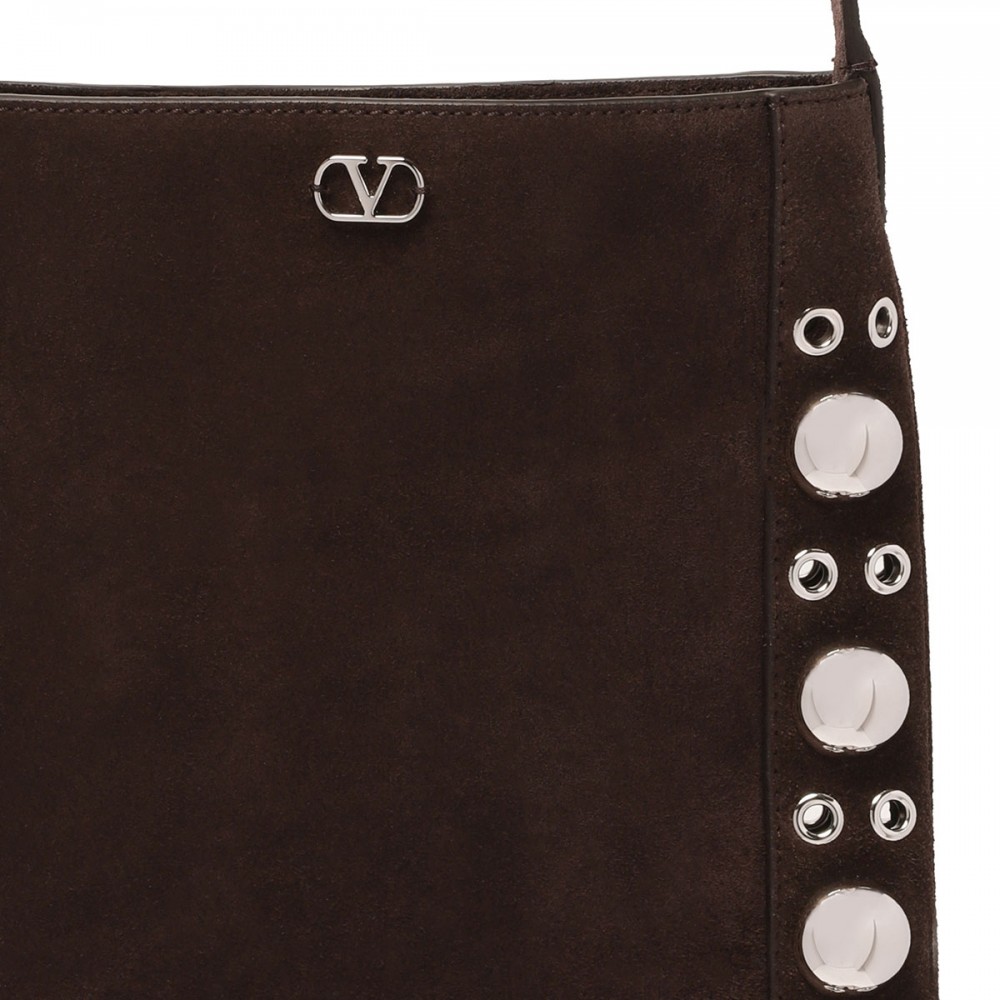 Nellcôte suede small shoulder bag