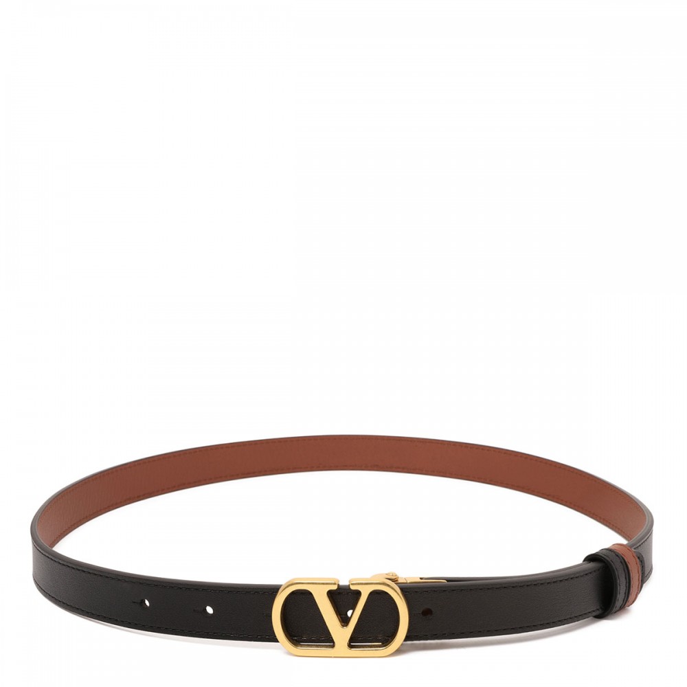 Vlogo signature reversible belt