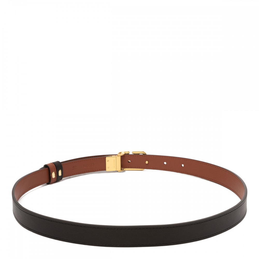 Vlogo signature reversible belt