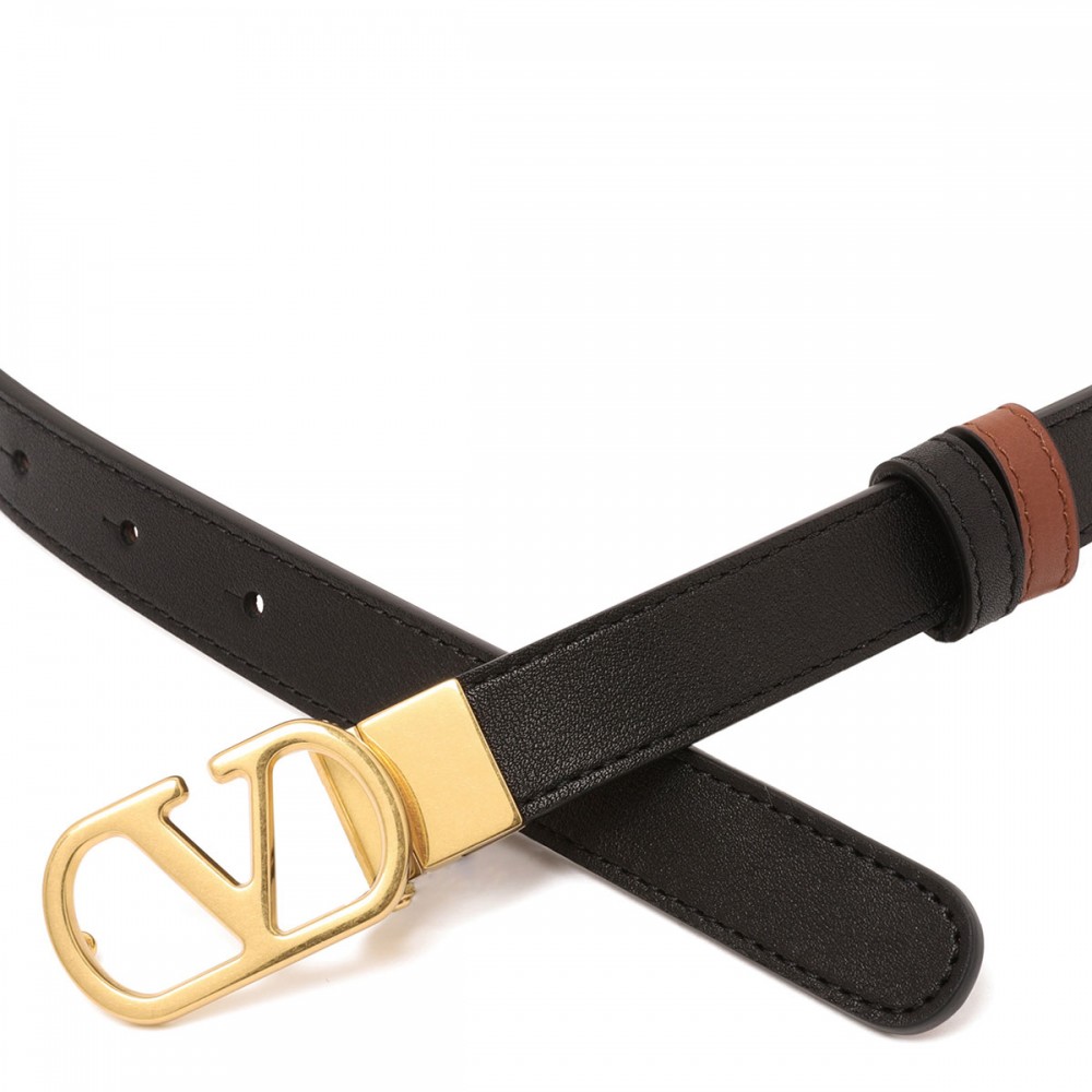 Vlogo signature reversible belt