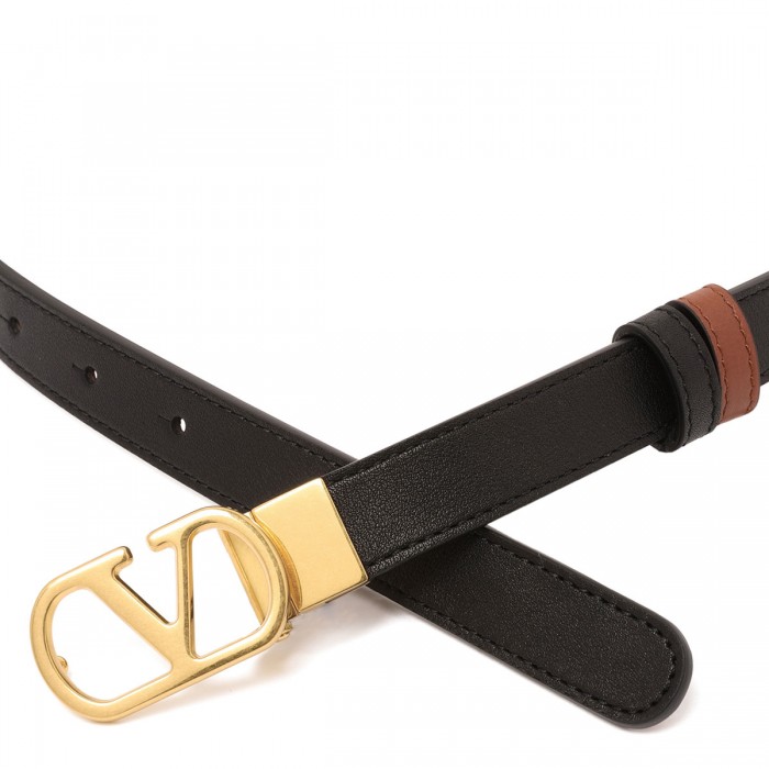 Vlogo signature reversible belt