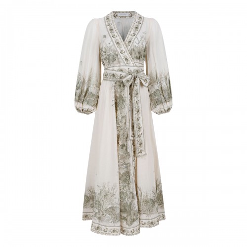 Wanderlust wrap midi dress