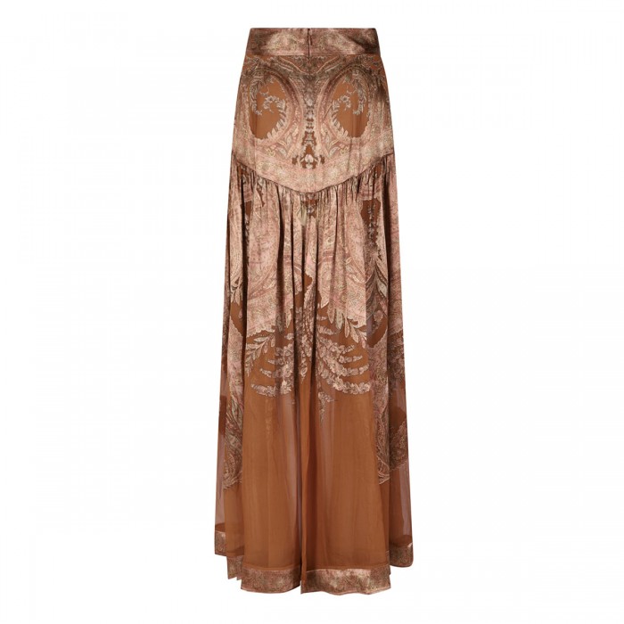 Memento burnout maxi skirt