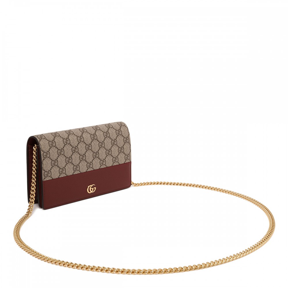 GG Marmont wallet on chain