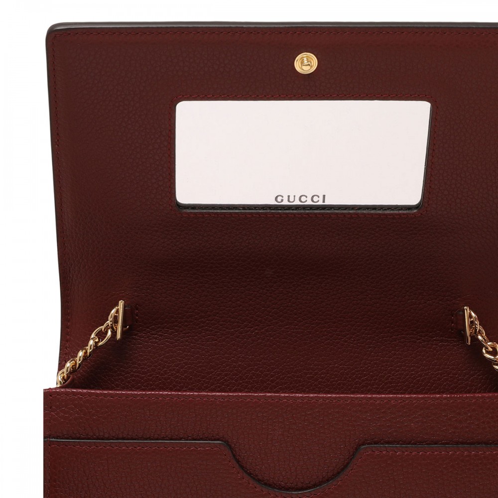 GG Marmont wallet on chain