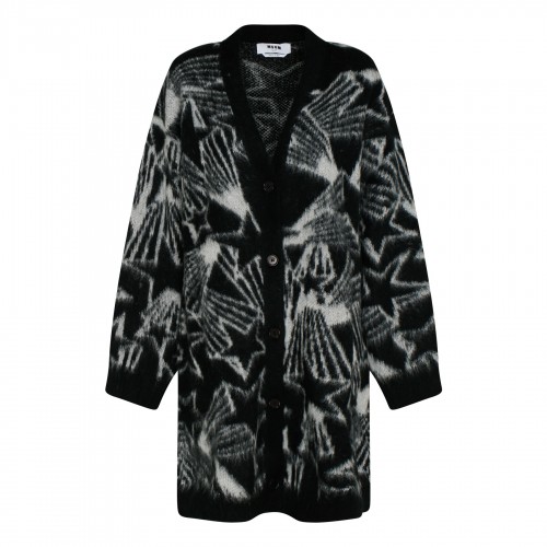 Star intarsia mohair blend...