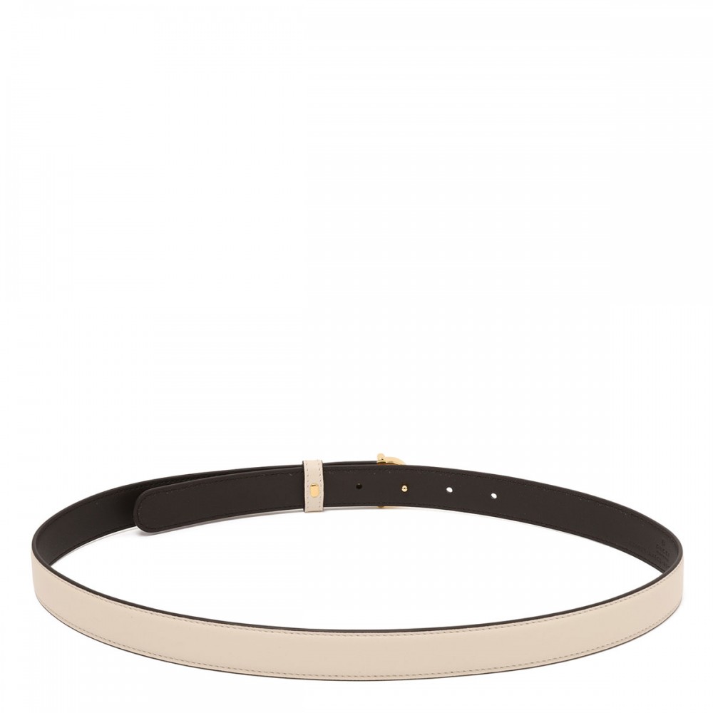 Half-Horsebit thin belt