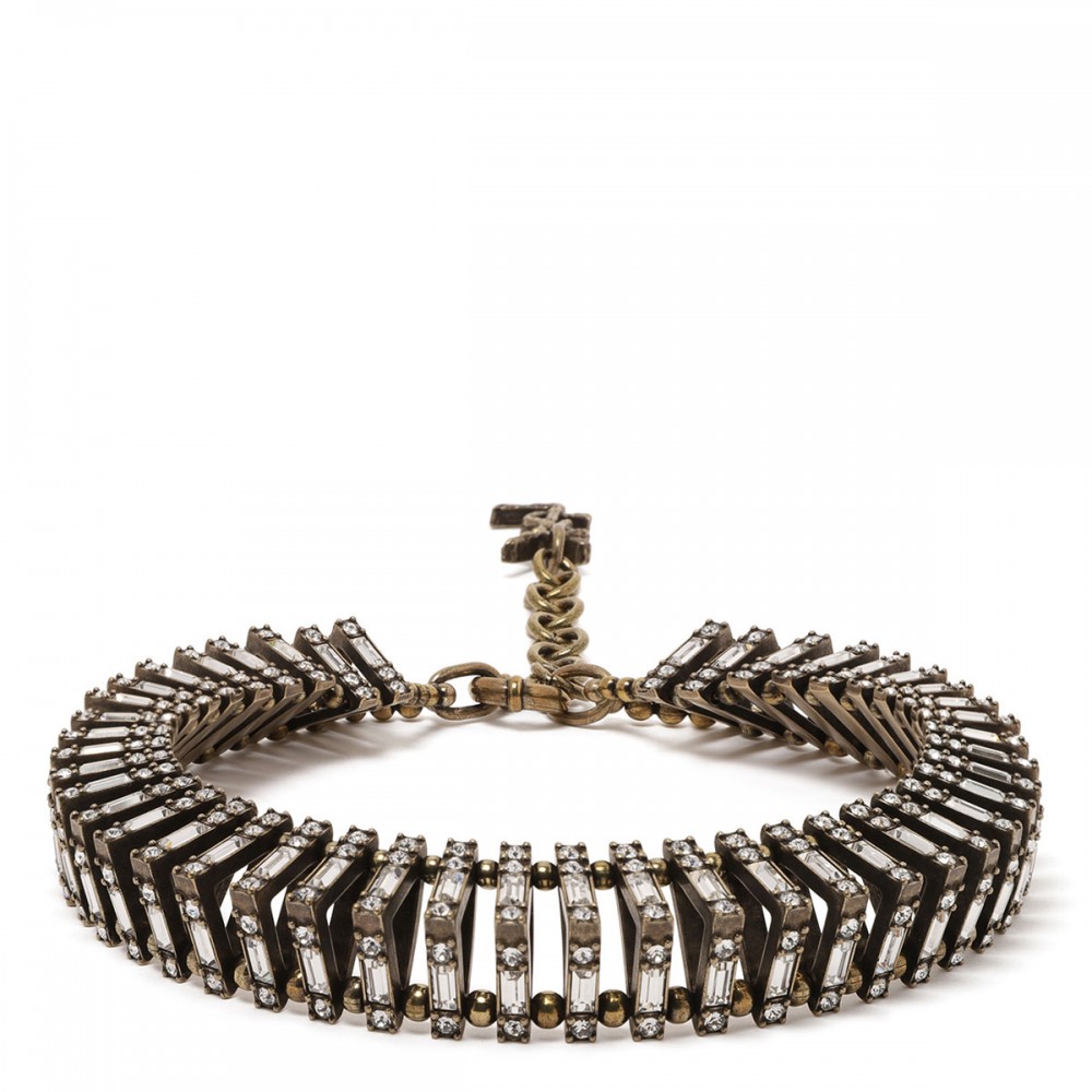 Crystal pyramid necklace