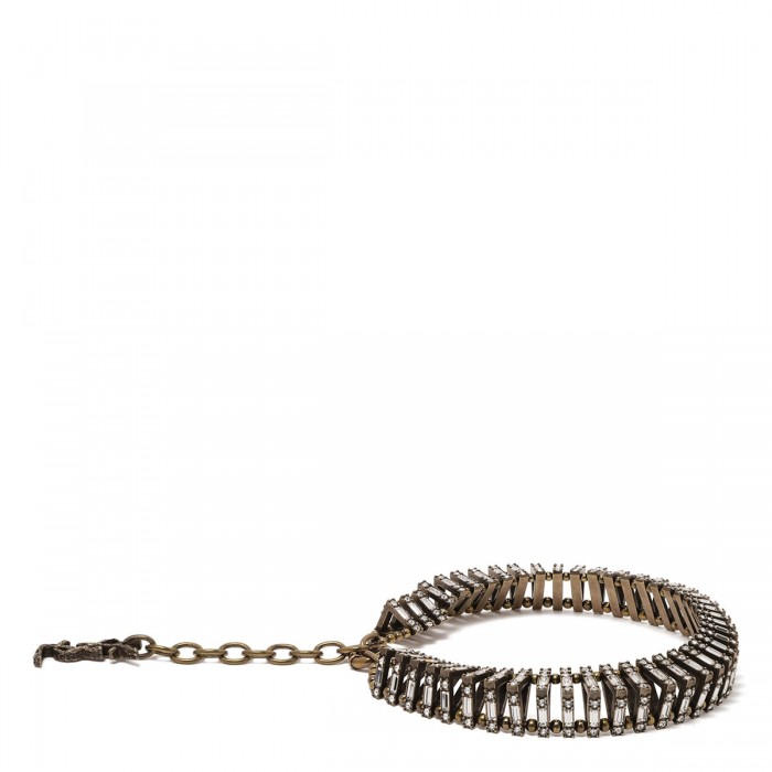 Crystal pyramid necklace