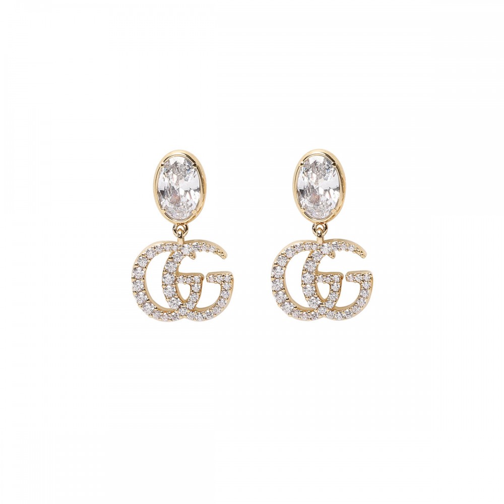 GG Marmont crystal drop earrings