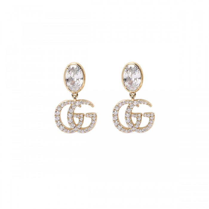 GG Marmont crystal drop earrings