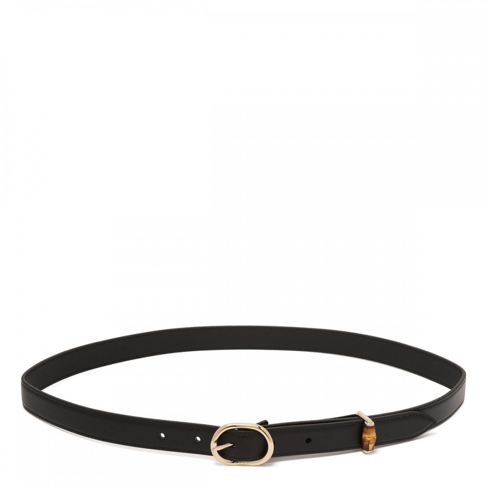 Oval buckle thin belt
