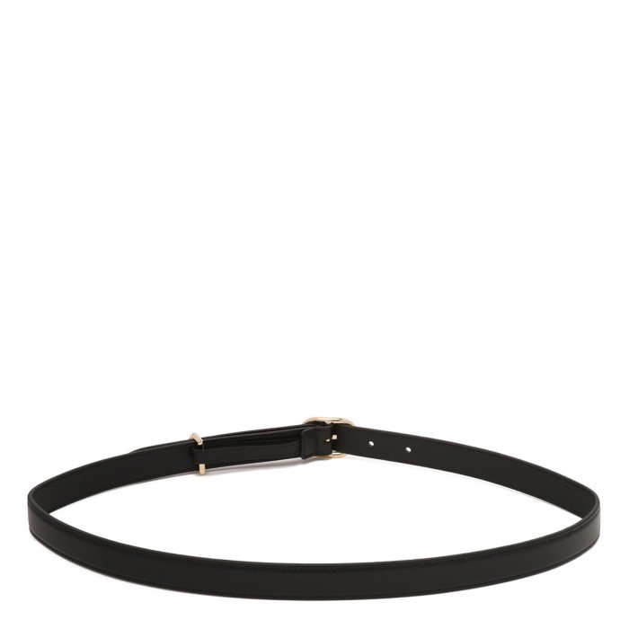 Oval buckle thin belt