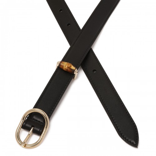 Oval buckle thin belt 2