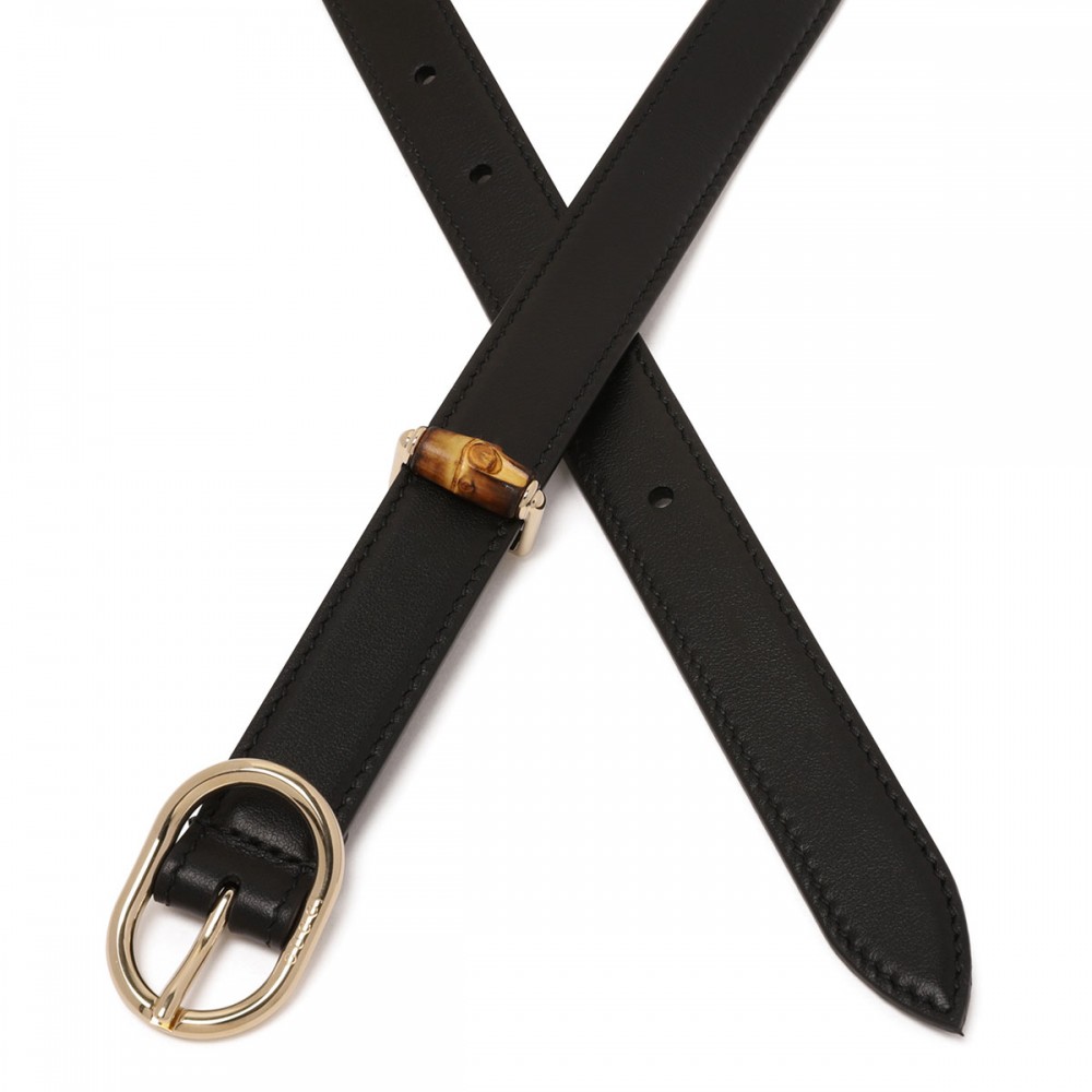 Oval buckle thin belt
