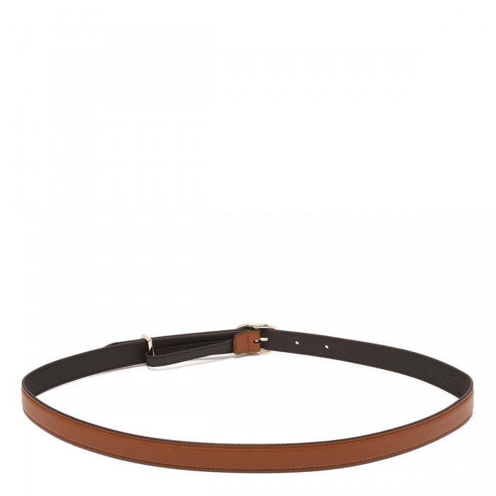 Oval buckle thin belt