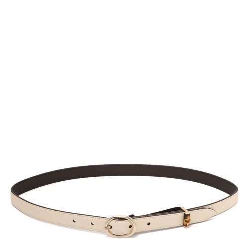 Oval buckle thin belt