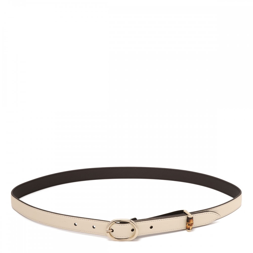 Oval buckle thin belt