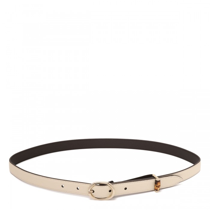 Oval buckle thin belt