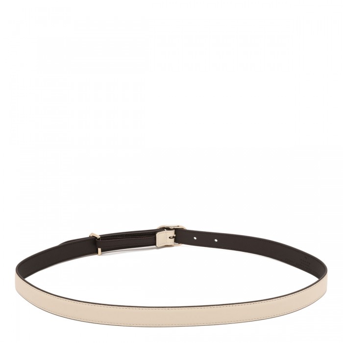 Oval buckle thin belt